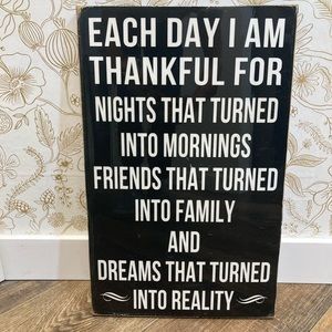 Gratitude sign